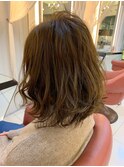 デジタルパーマふんわり丸みカール美髪サイドバング大人美人