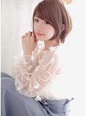 愛されマッシュショート小顔イメチェン似合わせベージュ童顔30代