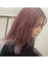 ヘアーサロン 6(hair salon) ワンブリーチ ×ピンクグレー