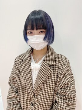 ギグスダブル 栄久屋大通店(gigs double) デザインカラー/マッシュボブ/メッシュ