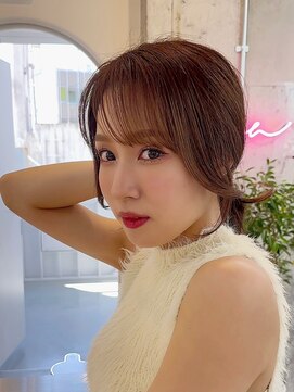 シーシンジュク 新宿南口(Sea shinjuku) 韓国風前髪×ショコラアッシュ【髪質改善/新宿/ふんわりカール】