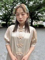 ネルケ(nelke) セミミディアム×オリーブカラー_髪質改善トリートメント_韓国