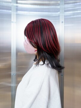 フィッツコア(FITS CORE) アンブレラカラー　レッド　ウルフ