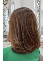 サロンドノア(Salon de NoA)&nbsp;ミディアムヘア×艶髪ノンジアミンカラー