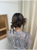 カチモリ タイトヘア タイトアレンジ ツイン ツインお団子