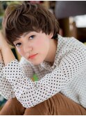 インナーカラーくせ毛風小顔束感ショートh3志木20代30代40代