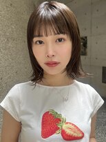 メゾンアクア 表参道(Maison ACQUA)&nbsp;+ウルフボブウルフ/小顔/ネビージュ/ボブルフ/黒髪/ワンレン