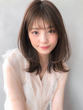 アグノス 青山(Agnos) 艶感こなれヘア愛され前髪メルティカラーウェーブミディアム