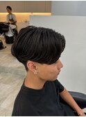 メンズナチュラルセンターパート
