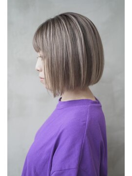 ギークス(GEEKS) 【GEEKS渋谷】デザインカラー/ミルクティーベージュ/春ヘア/ボブ