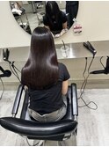 髪質改善 スーパーロング ワンレングス レイヤー 韓国風巻き