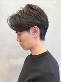 センターパートメンズパーマニュアンスパーマフェザーパーマ調布