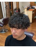 波巻きツイストスパイラルパーマ