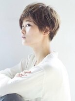 コンティロミー(CONTI ROMMY.) 丸みマッシュボブショート☆パールベージュ短め前髪☆髪質改善☆