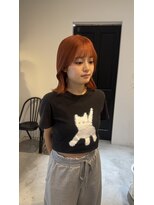 アリーズ シブヤ(ALLYS shibuya)&nbsp;ダブルカラーでオレンジに