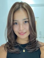 シー 萩原店(sea)&nbsp;ハイライトカラーミルクティーベージュレイヤーカット