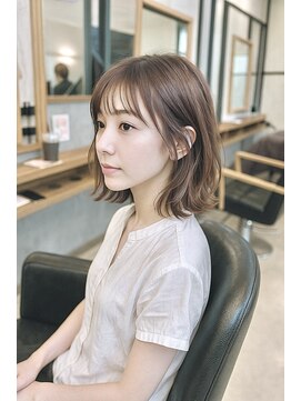 ソッカ(socca) 切りっぱなしミディアムレイヤーボブ