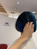 アズールサン 草加西口店(azule-sun)&nbsp;インナーカラー,アンブレラカラー,ブルー,ネイビーブルー/草加