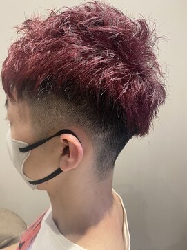 メンズダブルカラーカット