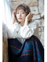 カライングドゥ(ing deux)&nbsp;大人可愛い20代30代40代黒髪前下がりショートボブ丸みショート◎