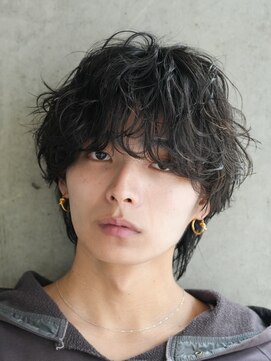 エリマ 横浜西口(elima) 横浜西口メンズショートカット大人シャドウパーマ垢抜けヘア