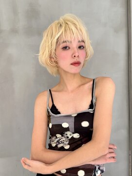 ロンド ロビン 栄(Lond robin) ちゅん ブリーチなしダブルカラー/髪質改善/艶カラー