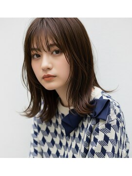 リル バイ フレイムス 川口(Lilou by Frames) セミロング20代30代ストレートレイヤー前髪なし前髪あり越谷