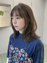 ヌヌ 渋谷 原宿 明治神宮前(nunu) レイヤーカットトリートメントブリーチなしカラーグレージュ