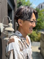バグスドゥア(Bagus dua) 刈り上げセンターパートアッシュ系センターパート10.28