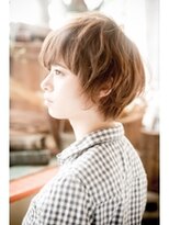 オハナ(ohana)&nbsp;【ohana/表参道】大人かわいいモーブカラーくせ毛風小顔マッシュ