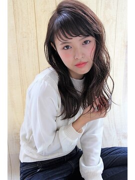 ヘアーアンドメイク シーク 吉祥寺(HAIR&MAKE SeeK) 波ウェーブロング×シースルーショートバング