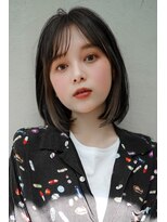 ギークス(GEEKS)&nbsp;【GEEKS渋谷】イヤリングカラー/ツヤ髪/くすみカラー/ミニボブ