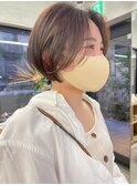 ショートボブ / ショート / くすみベージュ