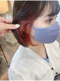 インナーカラー×ホワイトピンク