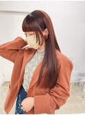 暖色系艶カラー×ロングヘア