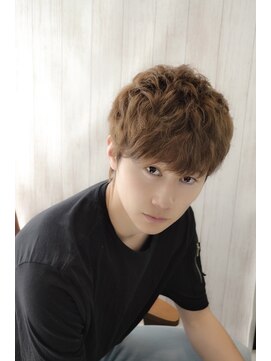 エヌプラス(N+) メンズヘアフェザーパーマサーフカール刈り上げセンターパート