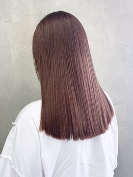 アイティーバイアルバム 下北沢店(IT by ALBUM) ピンクブラウン_ショコラベージュボブルフベビーバング_ba343421