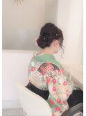 卒業式のヘアセット・はかま着付け 28