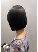 ミニボブ　切りっぱなしボブ　暗髪　恵比寿sac. みつよ