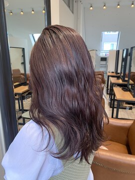 ルーツ(ROOTS) ブリーチあり/ミルクティーピンクベージュ