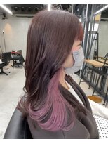 イキプラスディードットログ 大和八木駅前店(ikii+D.Log) インナーカラー/イヤリングカラー×ピンク奈良大和八木