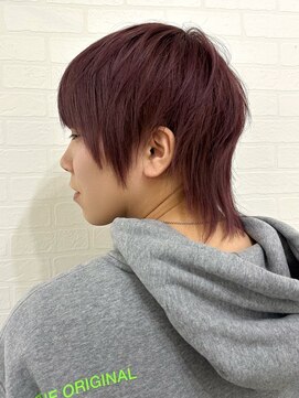 アールプラスヘアサロン(ar+ hair salon) ピンク ウルフヘア