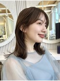 小顔ヘルシーレイヤースタイル透明感カラー【修】20代30代40代