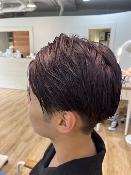 ラバフロー 小野原店(LAVA FLOW) アッシュグレー　ツーブロック　スタイル