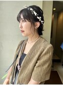 ヘアセット結婚式ヘアお呼ばれヘアセットヘアアレンジ/中西