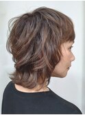 【40代】ナチュラルウルフ×オーガニックカラー