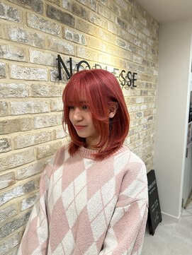 ノブレス(NOBLESSE) ピンクレイヤーボブ