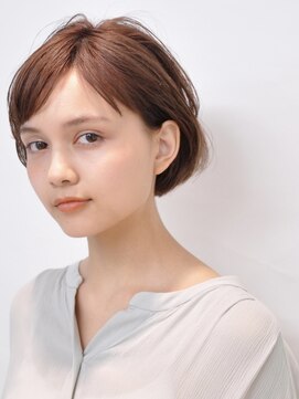 アイスバーグ(eyesburg) 20代30代ミニボブココアブラウン小顔美肌ストレート丸み