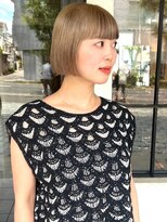 モク 京都北白川店(MOK) 【ハイトーンボブ】前髪ローライト