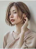 ◎暗めカラーグランマッシュフェイスフレーミングデザインカラー